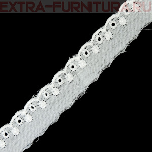 Шитье KRUZHEVO арт.TBY.1023 шир.20 мм, цв. белый, уп.13,71м