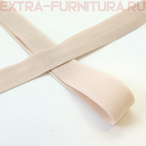 Резинка окантовочная 15мм цв.S185 серебристый пион, матовая арт.ROM15185 уп. 50м 