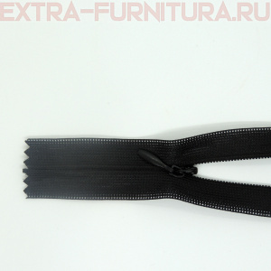 Молния потайная № 3, 90 см, цв. 322 черный MaxZipper