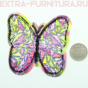 Термоаппликация Бабочка №8 ассорти