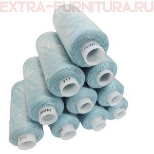 Нитки IDEAL бытовые 40/2 366м, цв.317 голубой (уп.10шт)