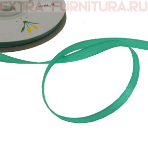 Лента атласная  6 мм  цв.114 изумруд рул. 27,42м