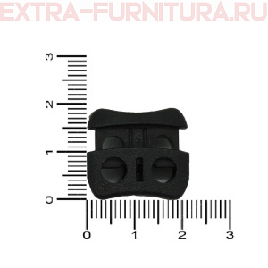 Фиксатор - овал 2 отверстия, арт.107Х, "Сова" цв.черный, уп.500шт, кл.А