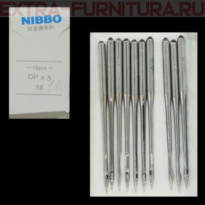 Иглы NIBBO пуговичная машина (DP*17/110) ПШМ № 110/18, уп.10шт.