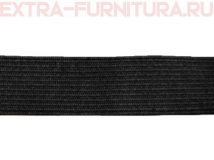 Резинка вязаная, 25мм, цв.черный (уп.-50м, 12уп./48уп.) "М"