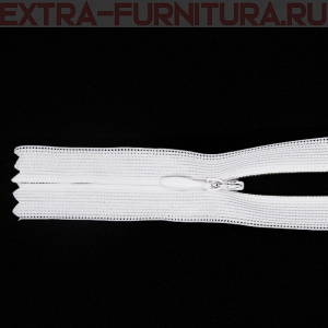 Молния потайная № 3, 80 см, цв. 101 белый MaxZipper