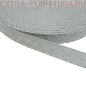 Лента киперная х/б 13 мм, цв.40 светло-серый, уп.50м (пл.2,8 г/м)