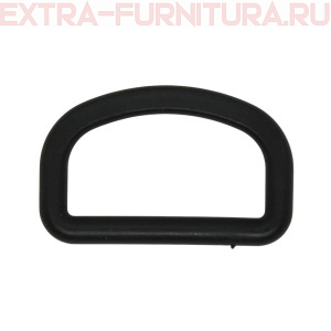 Полукольцо 40 мм пластик, цв.черный уп. 100шт