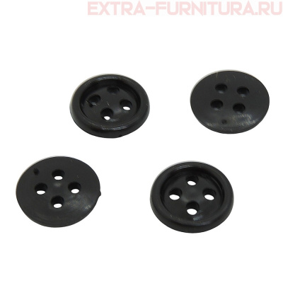 Пуговицы 14/4 черные,ПС-2 упаковка 1000 шт.