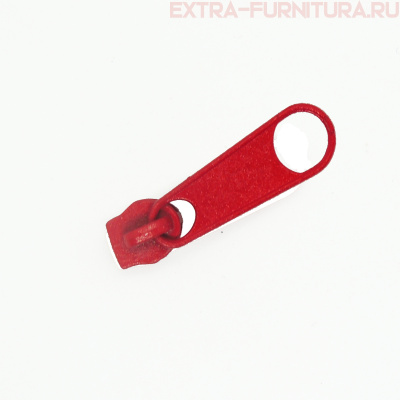 Бегунок к рулонной молнии тип 5, цв.148 красный