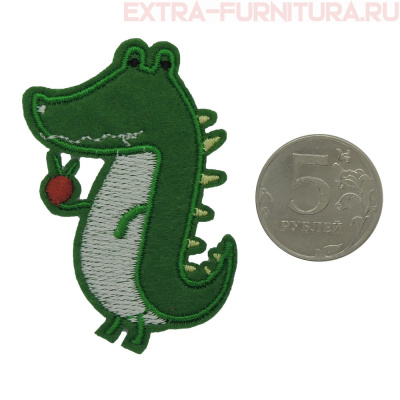 Термоаппликация Крокодил зеленый