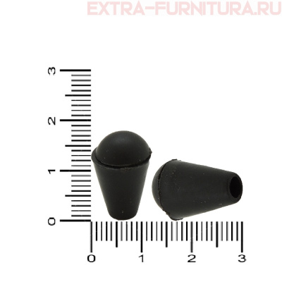 Концевик колокольчик, цв. черный, арт. 8035 (упак.1000шт)