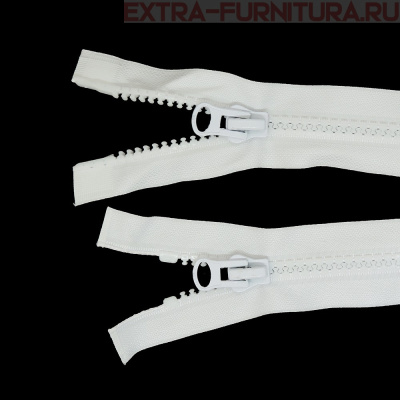 Молния Трактор Т5 2 замка 75см, цв. 101 белый, LOGO