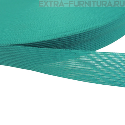 Лента окантовочная 23 мм цв.бирюза 25, уп.100м (пл.3,6+/-0,2 гр/м)